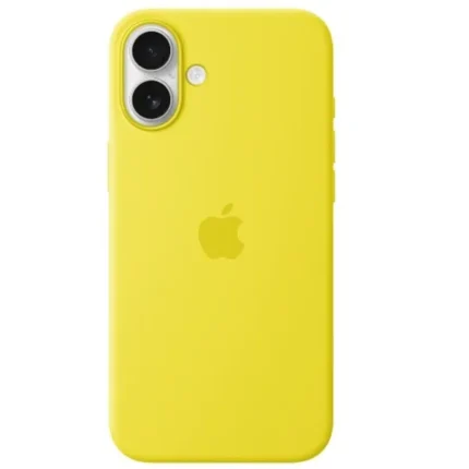 כיסוי סיליקון Apple iPhone 16 Silicone Case with MagSafe star fruit אפל צבע צהוב
