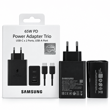 מטען מהיר מקורי סמסונג Samsung 65W PD Power Adapter Trio